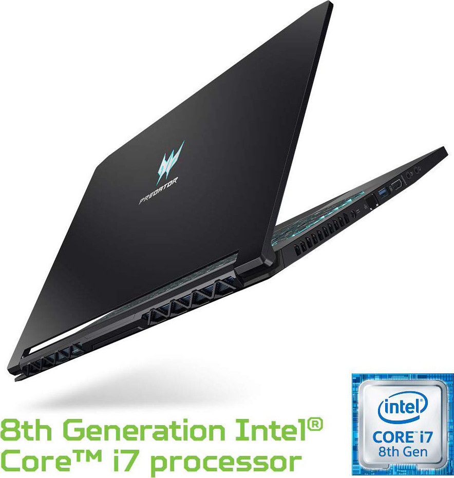 Acer Predator Triton 500 Thin & Light Gaming Laptop, Intel Core i7-8750H, GeForce RTX 2060 with 6GB, 15.6" Full HD 144Hz 3ms IPS Display, 16GB DDR4, 512GB PCIe NVMe SSD, RGB Keyboard, PT515-51-71VV