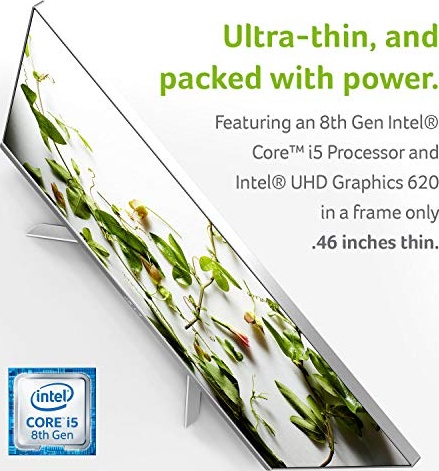 Acer Aspire C24-865-UA91 AIO Desktop, 23.8 inches Full HD, 8th Gen Intel Core i5-8250U, 8GB DDR4, 1TB HDD, 802.11AC Wifi, Wireless Keyboard and Mouse, Windows 10 Home, Silver