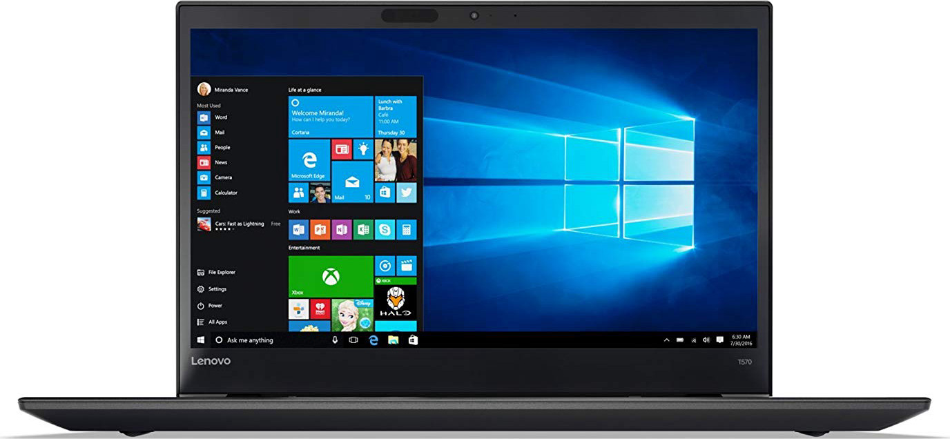 Lenovo Thinkpad T470s 14" FHD (1920x1080) IPS Business Laptop (Intel Dual-Core i5-7300U, 8GB DDR4 RAM, 256GB SSD, HD 620) Fingerprint, Thunderbolt 3, HDMI, RJ-45, Type-C, Windows 10 Professional