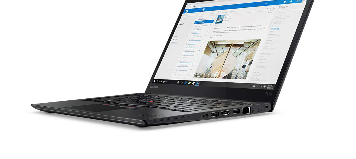 Lenovo Thinkpad T470s 14" FHD (1920x1080) IPS Business Laptop (Intel Dual-Core i5-7300U, 8GB DDR4 RAM, 256GB SSD, HD 620) Fingerprint, Thunderbolt 3, HDMI, RJ-45, Type-C, Windows 10 Professional