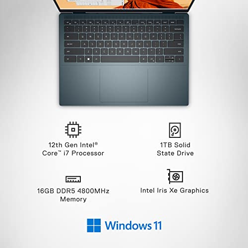 Dell Inspiron 14 Plus 7420 Laptop - 14 inch, 2.2K 16:10, Intel Core i7-12700H, 16GB DDR5 RAM, 1TB SSD, Intel Iris Xe, 2 Yr Onsite + AntiVirus, Dell Migrate, Windows 11 Pro + Office 365 - Atlantic Blue